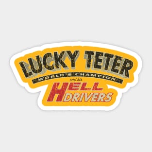 Lucky Teter and His Hell Drivers 1936 Sticker